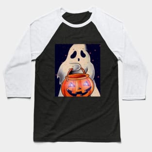 Fantasma Halloween Baseball T-Shirt